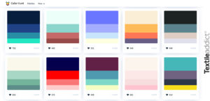 gamme de couleur color hunt_Textile Addict