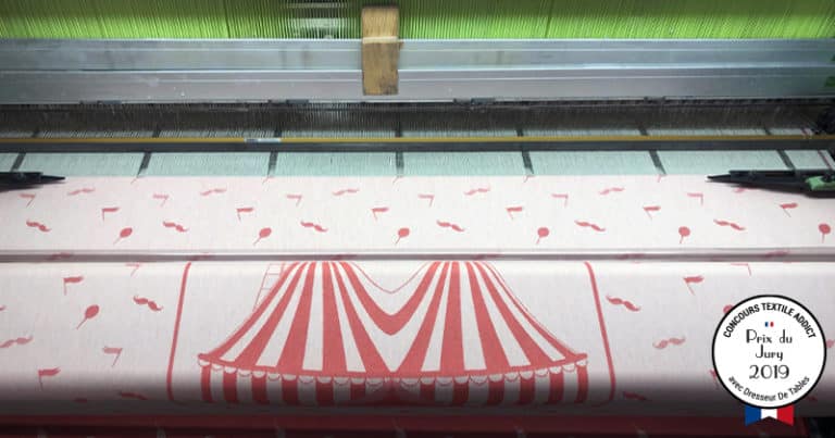 tissage motif prix jury version rouge concours textileaddict 2019