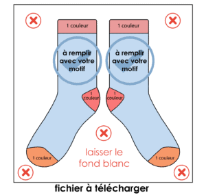 modele gabarit chaussettes