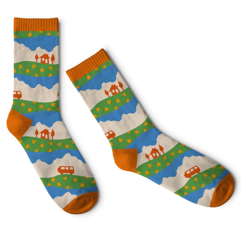 chaussettes Sur la route des vacances Elena Hübsch