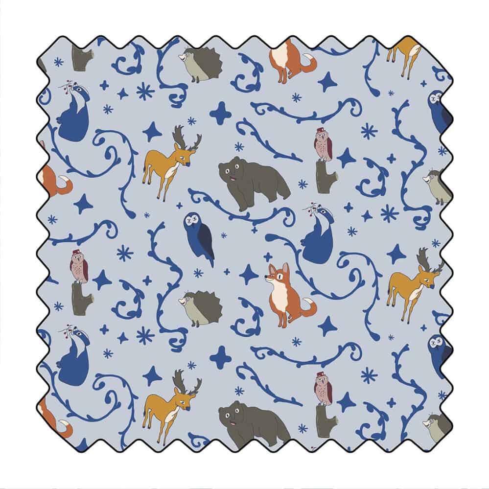 Dans la forêt au crépuscule