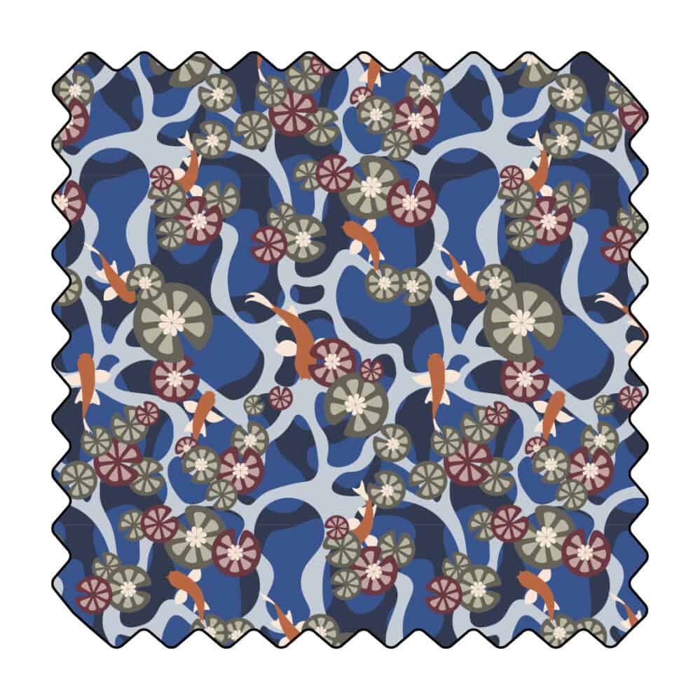 Carpes koïs et nénuphars