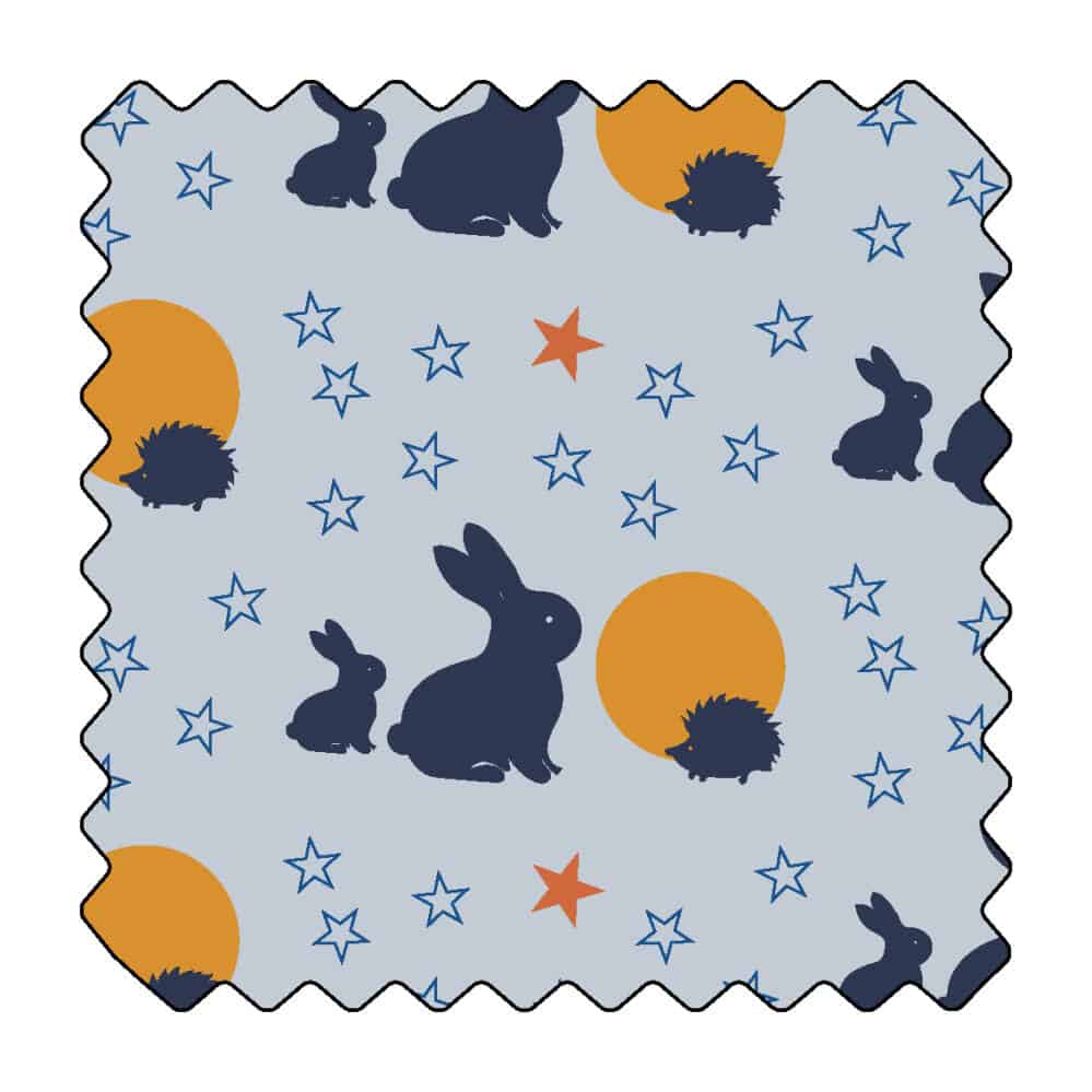 Lapins au soleil couchant