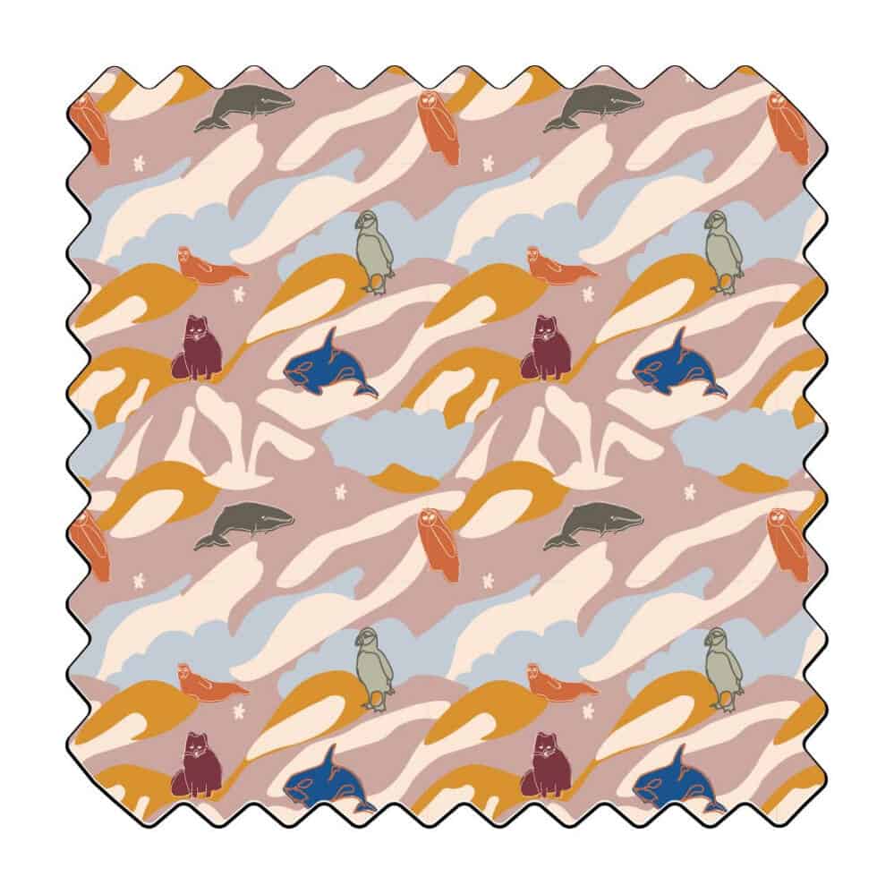 Faune islandaise au crépuscule